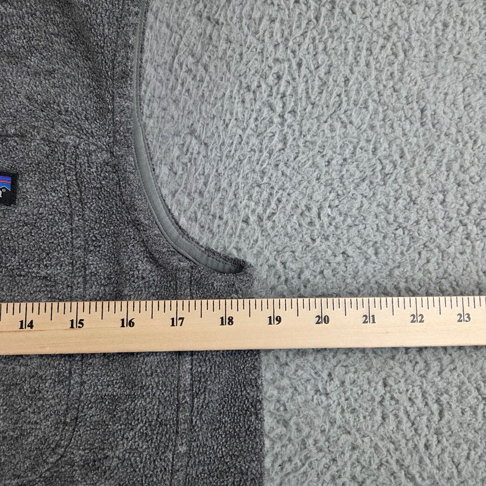 Patagonia Synchilla Vest Mens Small Gray Full Zip Outdoor Hiking Gorpcore Logo - Picture 7 of 9